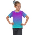 Background-pink-blue-gradient Kids  Mesh Piece T-Shirt View1