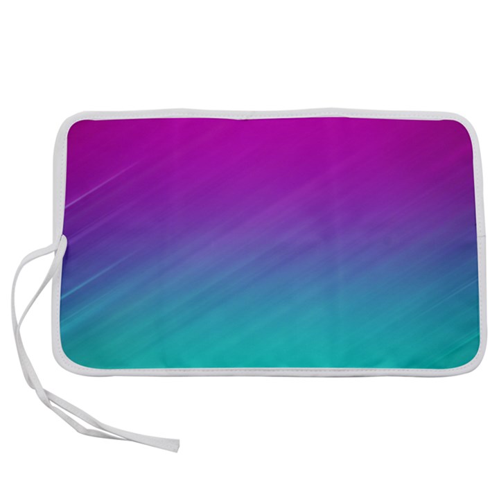 Background-pink-blue-gradient Pen Storage Case (L)