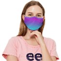 Background-pink-blue-gradient Fitted Cloth Face Mask (Adult) View1