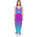 Background-pink-blue-gradient Sleeveless Tie Ankle Chiffon Jumpsuit View1