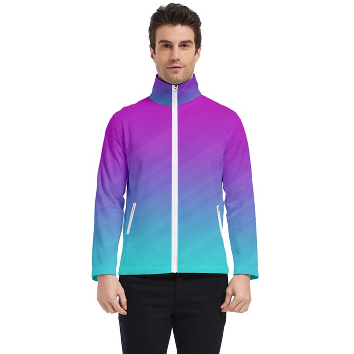 Background-pink-blue-gradient Men s Bomber Jacket