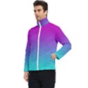 Background-pink-blue-gradient Men s Bomber Jacket View3