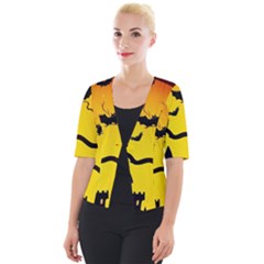 Halloween Night Terrors Cropped Button Cardigan by Ket1n9