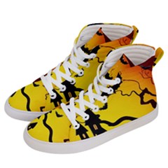 Halloween Night Terrors Men s Hi-top Skate Sneakers by Ket1n9