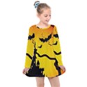 Halloween Night Terrors Kids  Long Sleeve Dress View1