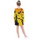 Halloween Night Terrors Kids  Long Sleeve Dress View2