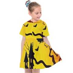 Halloween Night Terrors Kids  Sailor Dress by Ket1n9