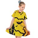 Halloween Night Terrors Kids  Short Sleeve Shirt Dress View1