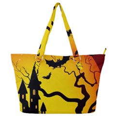 Halloween Night Terrors Full Print Shoulder Bag by Ket1n9