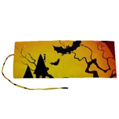 Halloween Night Terrors Roll Up Canvas Pencil Holder (s) by Ket1n9