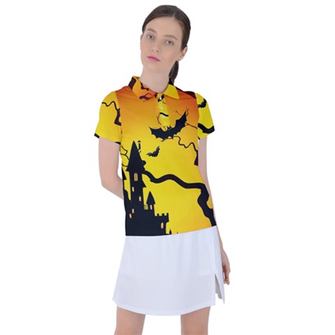 Halloween Night Terrors Women s Polo T-shirt by Ket1n9