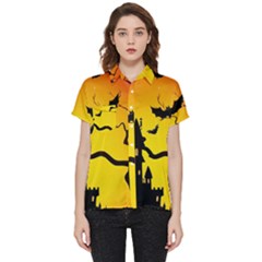 Halloween Night Terrors Short Sleeve Pocket Shirt by Ket1n9