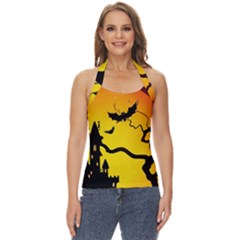 Halloween Night Terrors Basic Halter Top by Ket1n9