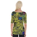 Technology Circuit Board Wide Neckline T-Shirt View2