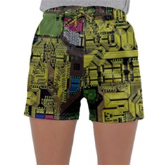 Technology Circuit Board Sleepwear Shorts