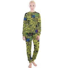 Technology Circuit Board Women s Lounge Set by Ket1n9