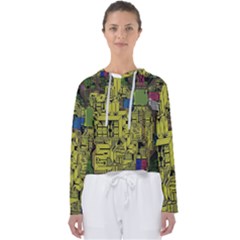 Technology Circuit Board Women s Slouchy Sweat by Ket1n9