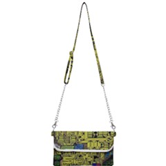 Technology Circuit Board Mini Crossbody Handbag by Ket1n9