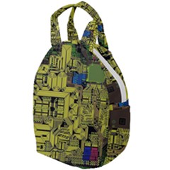 Technology Circuit Board Travel Backpack by Ket1n9