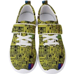 Technology Circuit Board Men s Velcro Strap Shoes by Ket1n9