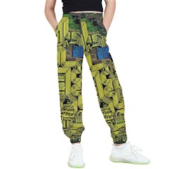 Technology Circuit Board Kids  Joggers by Ket1n9