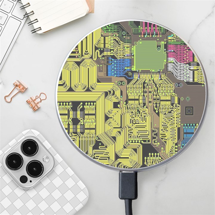 Technology Circuit Board Wireless Fast Charger(White)