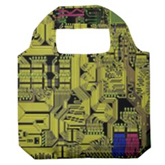 Technology Circuit Board Premium Foldable Grocery Recycle Bag by Ket1n9