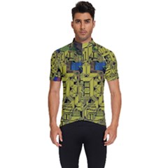 Technology Circuit Board Men s Short Sleeve Cycling Jersey by Ket1n9