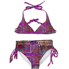 Technology Circuit Board Layout Pattern Kids  Classic Bikini Set by Ket1n9