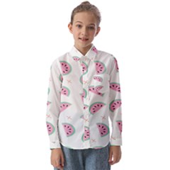 Watermelon Wallpapers  Creative Illustration And Patterns Kids  Long Sleeve Shirt by Ket1n9