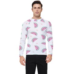 Watermelon Wallpapers  Creative Illustration And Patterns Men s Long Sleeve Rash Guard by Ket1n9