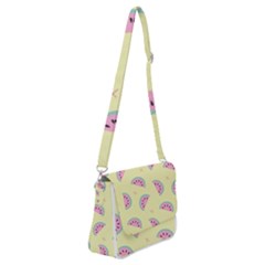 Watermelon Wallpapers  Creative Illustration And Patterns Shoulder Bag With Back Zipper by Ket1n9