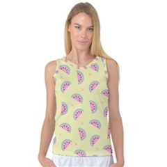 Watermelon Wallpapers  Creative Illustration And Patterns Women s Basketball Tank Top by Ket1n9