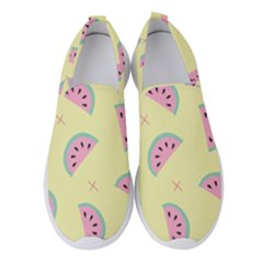 Watermelon Wallpapers  Creative Illustration And Patterns Women s Slip On Sneakers by Ket1n9