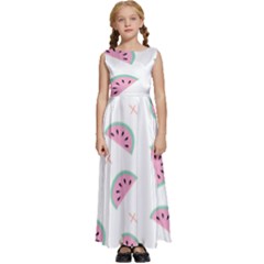 Watermelon Wallpapers  Creative Illustration And Patterns Kids  Satin Sleeveless Maxi Dress by Ket1n9