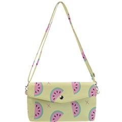 Watermelon Wallpapers  Creative Illustration And Patterns Removable Strap Clutch Bag by Ket1n9