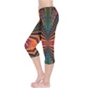 Casanova Abstract Art-colors Cool Druffix Flower Freaky Trippy Capri Leggings  View3