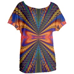 Casanova Abstract Art-colors Cool Druffix Flower Freaky Trippy Women s Oversized T-shirt by Ket1n9