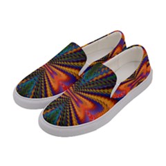 Casanova Abstract Art-colors Cool Druffix Flower Freaky Trippy Women s Canvas Slip Ons by Ket1n9