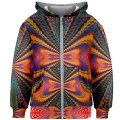 Casanova Abstract Art-colors Cool Druffix Flower Freaky Trippy Kids  Zipper Hoodie Without Drawstring by Ket1n9