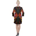 Casanova Abstract Art-colors Cool Druffix Flower Freaky Trippy Open Neck Shift Dress View2