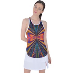 Casanova Abstract Art-colors Cool Druffix Flower Freaky Trippy Racer Back Mesh Tank Top by Ket1n9