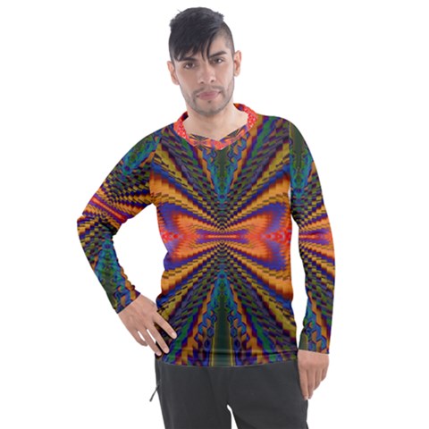 Casanova Abstract Art-colors Cool Druffix Flower Freaky Trippy Men s Pique Long Sleeve T-shirt by Ket1n9