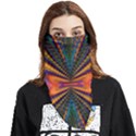 Casanova Abstract Art-colors Cool Druffix Flower Freaky Trippy Face Covering Bandana (Triangle) View1