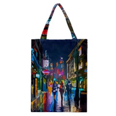 Abstract-vibrant-colour-cityscape Classic Tote Bag by Ket1n9