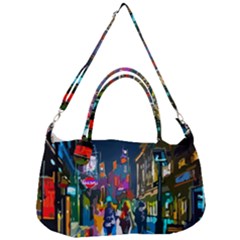 Abstract-vibrant-colour-cityscape Removable Strap Handbag by Ket1n9