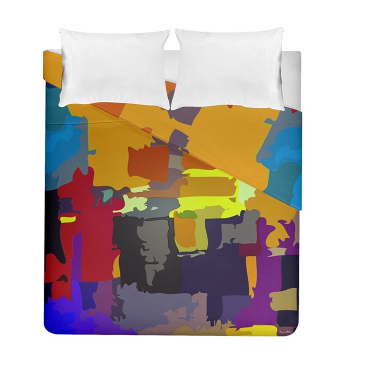 Abstract-vibrant-colour Duvet Cover Double Side (Full/ Double Size)