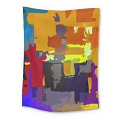 Abstract-vibrant-colour Medium Tapestry