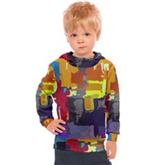 Abstract-vibrant-colour Kids  Hooded Pullover by Ket1n9