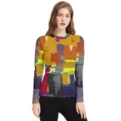 Abstract-vibrant-colour Women s Long Sleeve Rash Guard by Ket1n9